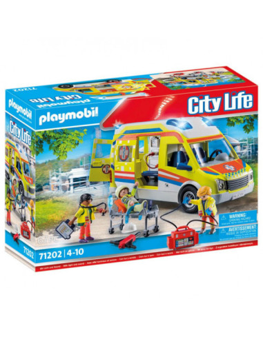 Playmobil City Life Ambulancia con Luz y Sonido - 71202