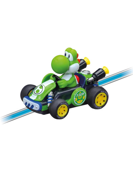 Circuito Carrera First Nintendo Mario Kart World 2,4 m con Mario y Yoshi