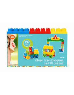 Tren de Bloques Infant Planet con 76 piezas