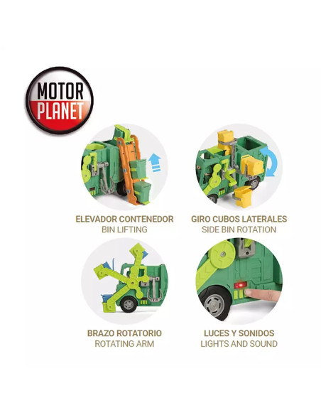Camión de Servicios Luces y Sonidos Surtido Motor Planet