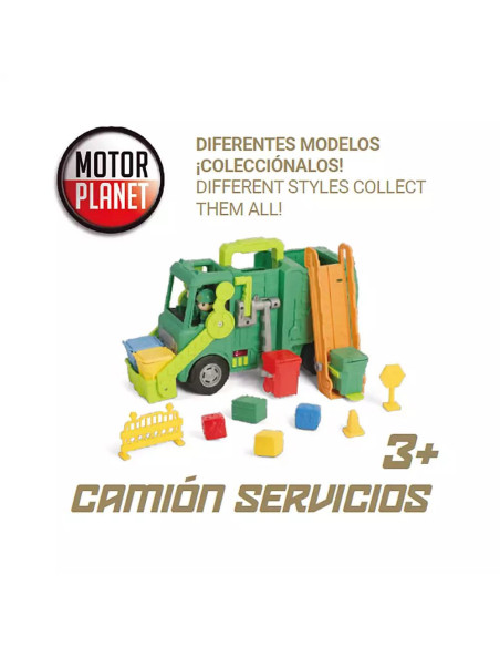Camión de Servicios Luces y Sonidos Surtido Motor Planet