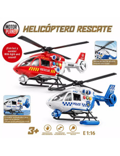 Helicóptero Rescate Policía o Bomberos Surtido Motor Planet 2