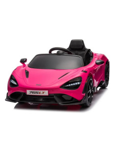Coche Eléctrico Infantil McLaren Rosa 765LT 12V con Mando...