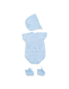 Conjunto Celeste para muñeca de 45 cm. Presentación en caja