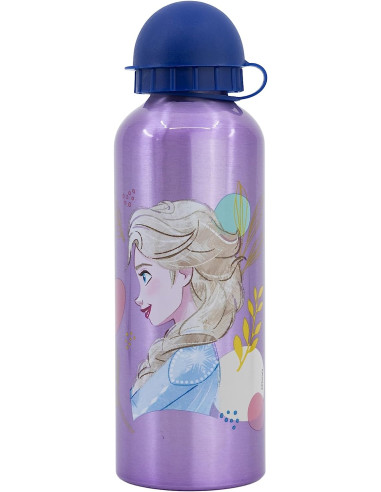 Botella de agua infantil reutilizable de aluminio de 530 ml de Frozen