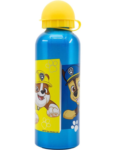 Botella de agua infantil reutilizable de aluminio de 530 ml de La Patrulla Canina