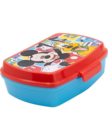 Fiambrera rectangular para el almuerzo infantil de Mickey Mouse