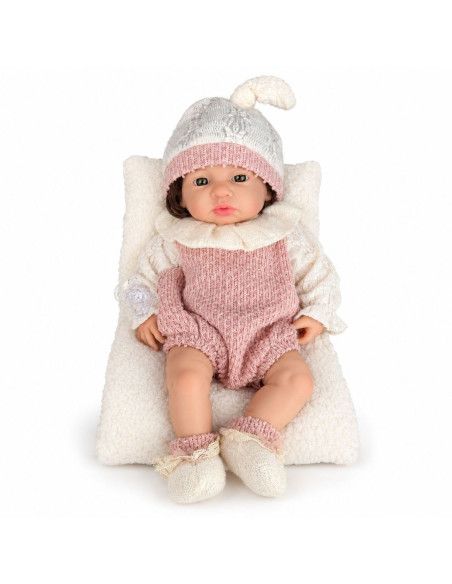 Muñeca Alma Rosita 39 cm de Silicona con Pelo +3 años