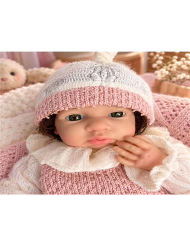 Muñeca Alma Rosita 39 cm de Silicona con Pelo...