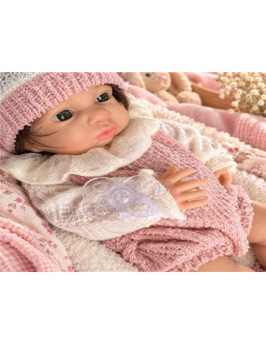 Muñeca Alma Rosita 39 cm de Silicona con Pelo...
