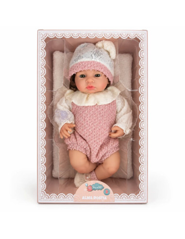 Muñeca Alma Rosita 39 cm de Silicona con Pelo...