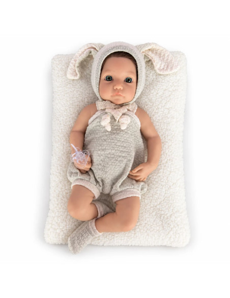 Reborn Copito de Algodón 48 cm de Silicona con Cabello +3 años