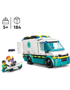 LEGO City Ambulancia de Emergencias, Set de Juego de... 2