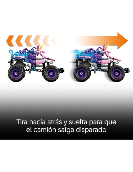 LEGO Technic Monster Jam Sparkle Smash con Motor de Carga Manual 42220