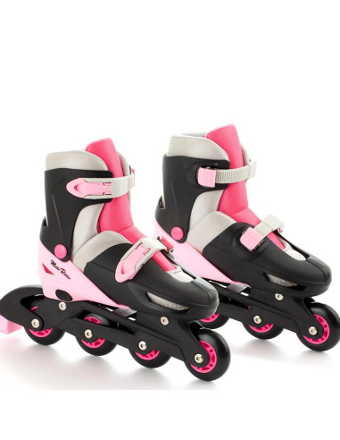 Patines ajustables tallas 34 a 38 rosa