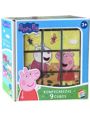 Rompecabezas Peppa Pig 9 Cubos