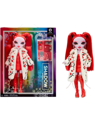 Rainbow High Shadow High Seties 3 - Rosie - Muñeca de Moda roja