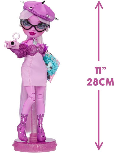 Rainbow High Shadow High Serie 3 - Lavender - Muñeca de Moda Morada