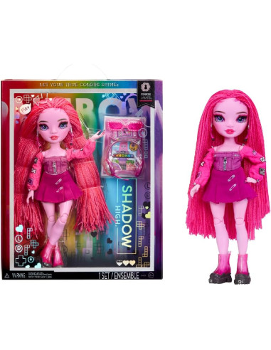 Rainbow High Shadow High Serie 3 - Pinkie - Muñeca de Moda Rosa