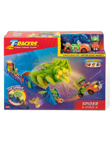 T-Racers – Pista Araña Para Coches De Carrera