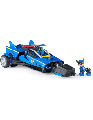 Patrulla Canina - LA SUPERPELÍCULA - Coche Transformable Deluxe con Figura de Chase