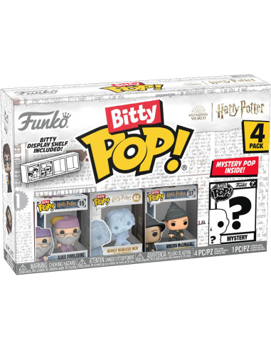 Blister 4 figuras Bitty POP Harry Potter Dumbledore