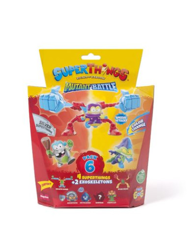 Superthings Mutant Battle Pack 6 (4 SuperThings & 2 Exoskeletons)