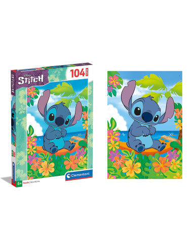 Puzzle super disney stitch de 104 piezas