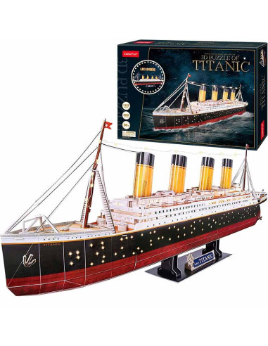 Puzzle 3D Titanic con Luces Led