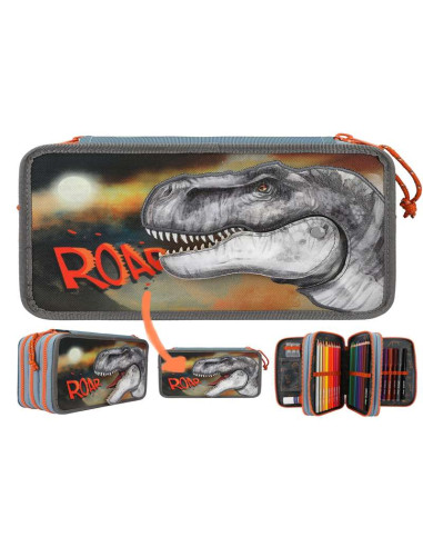 Dino World Estuche Triple ROA