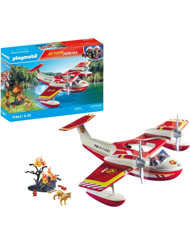 PLAYMOBIL Action Heroes 71463 Hidroavión de Bomberos