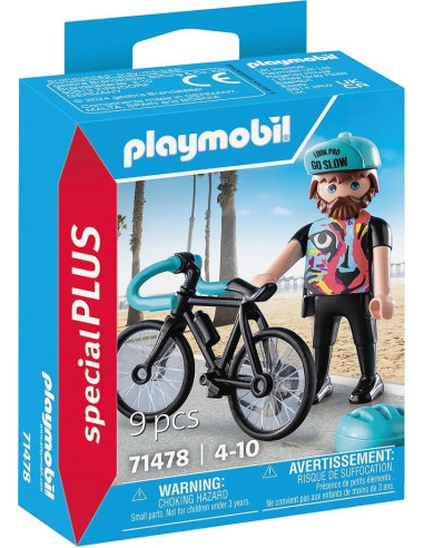 PLAYMOBIL 71478 Special Plus Ciclista de Carretera Pau