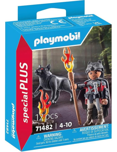 PLAYMOBIL 71482 Special Plus Guerrero con Lobo