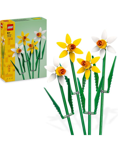 LEGO Creator Narcisos, Kit de Maquetas de Flores Artificiales 40747