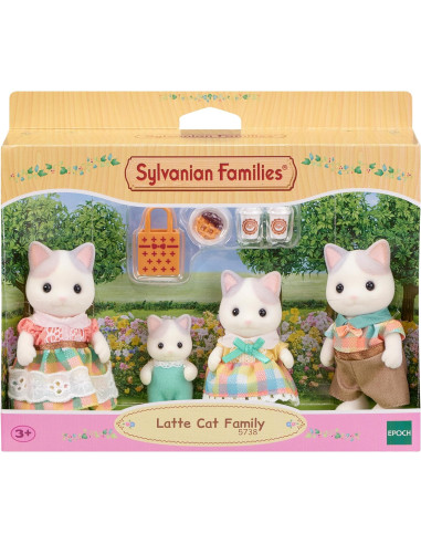 Sylvanian Families Familia Gato Latte