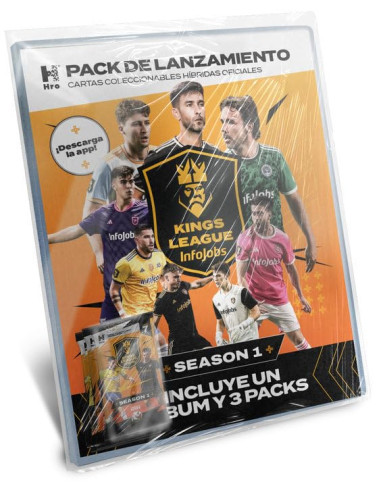 Álbum Kings League Starter Pack 3 x 4 cartas