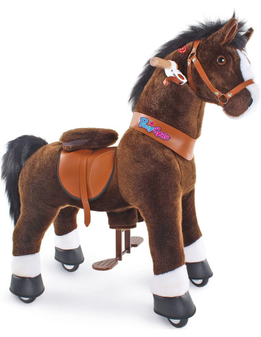 PonyCycle Oficial Modelo U Paseo a Caballo. Talla 4 para niños de 4-8 años. Caballo Chocolate Ux421