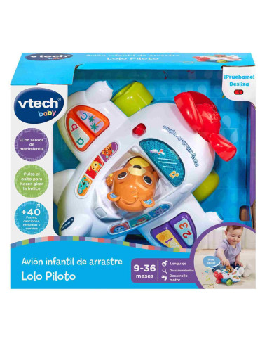 AVION INFANTIL DE ARRASTRE LOLO PILOTO