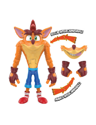 Crash Bandicoot Figura Articulada 15cm