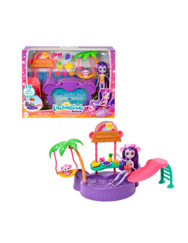 Enchantimals Tropical Pool Set + Monkey Doll