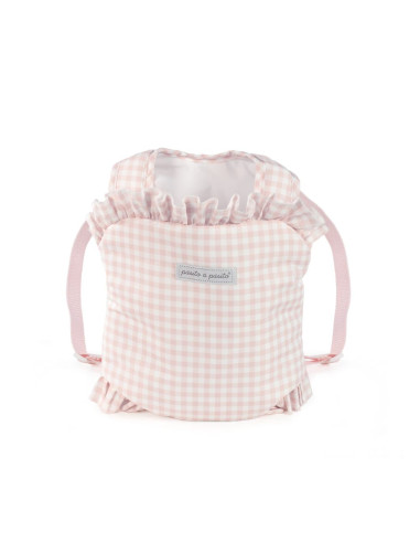 Mochila Portabebé Tom Vichy Rosa