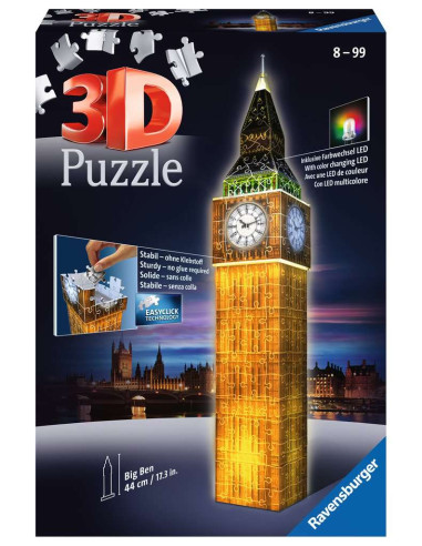 Puzzle 3D Big Ben de noche