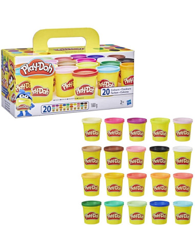 Playdoh Pack Super Color 20 Botes