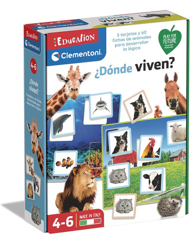 Donde Viven - juego educativo animales