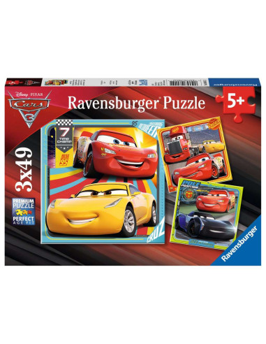 Puzzle Cars 3x49 piezas