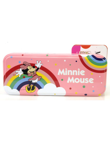 Minnie Estuche Metal 3 Niveles de Maquillaje