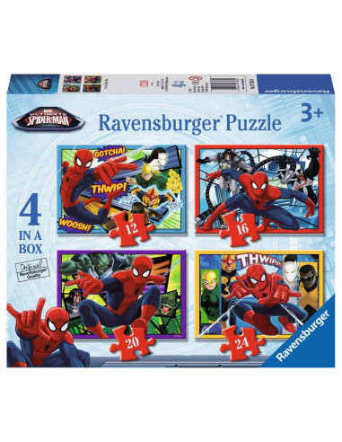 Puzzle 4 en 1 Spiderman