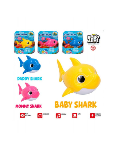 Baby Shark Figura Tiburon Electronica con Musica