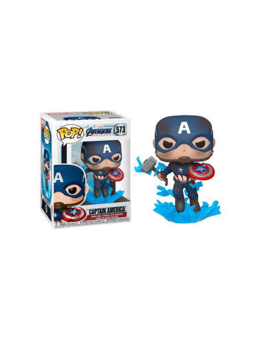 Funko Pop! Capitán América con Escudo y Mjolnir - Marvel Vengadores Endgame