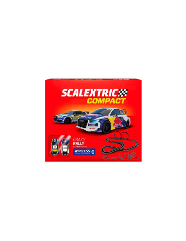 Scalextric- Circuíto Crazy Rally 6,7Mt Escala 1:43 con Mandos Inalámbricos